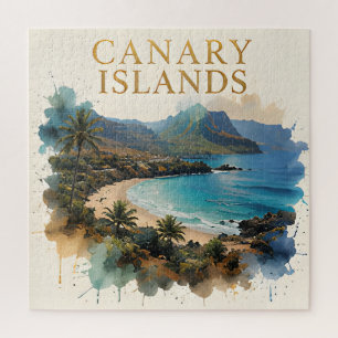 Puzzle Évasion Côtière Art Déco des Îles Canaries