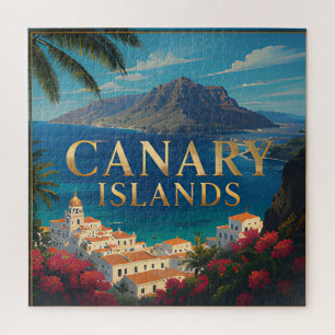 Puzzle Évasion Côtière des Îles Canaries Vues Tropicales