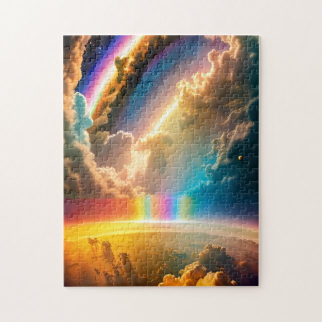 Puzzle Événement cosmique arc-en-ciel dans l'univers (Vertical)