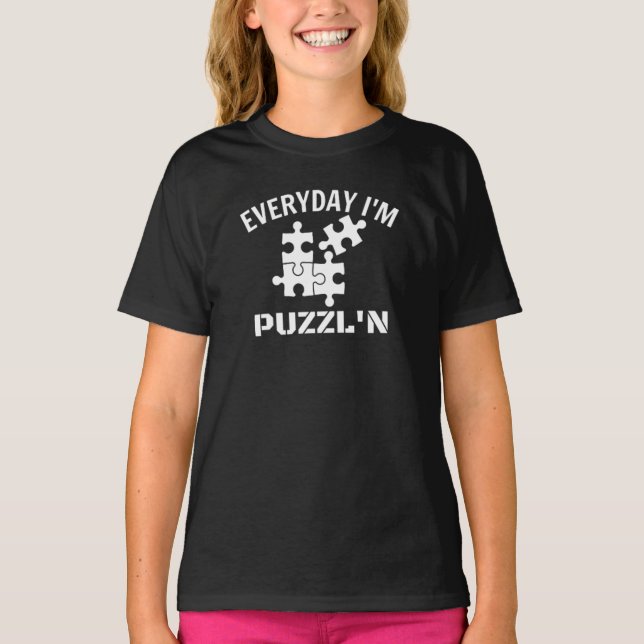 Puzzle Everyday Je suis Puzzl'n T-Shirt (Devant)