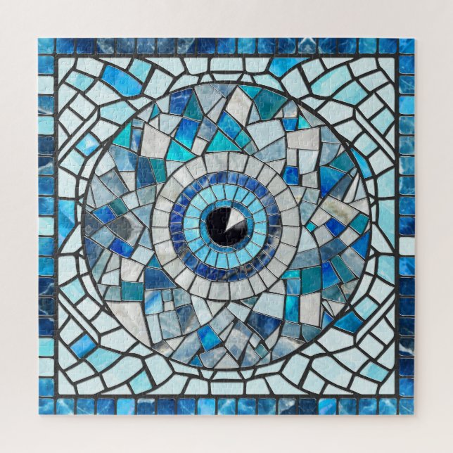 Puzzle Evil Oeil Amulet Mosaic Art (Vertical)