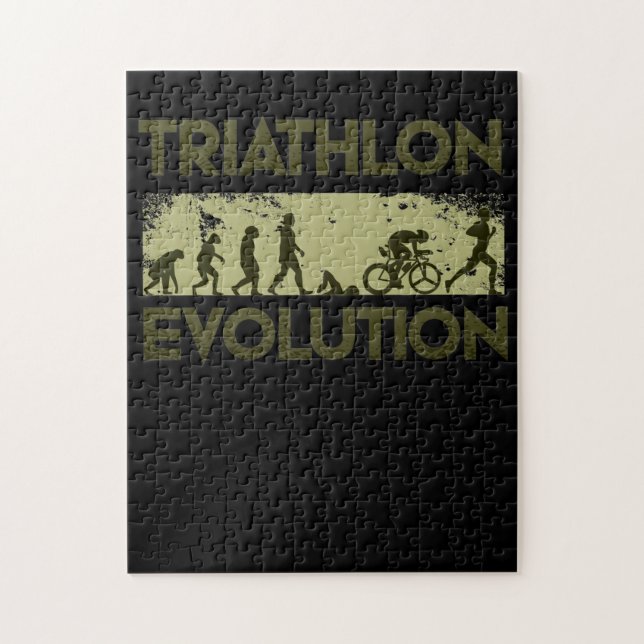 Puzzle Évolution du triathlon (Vertical)