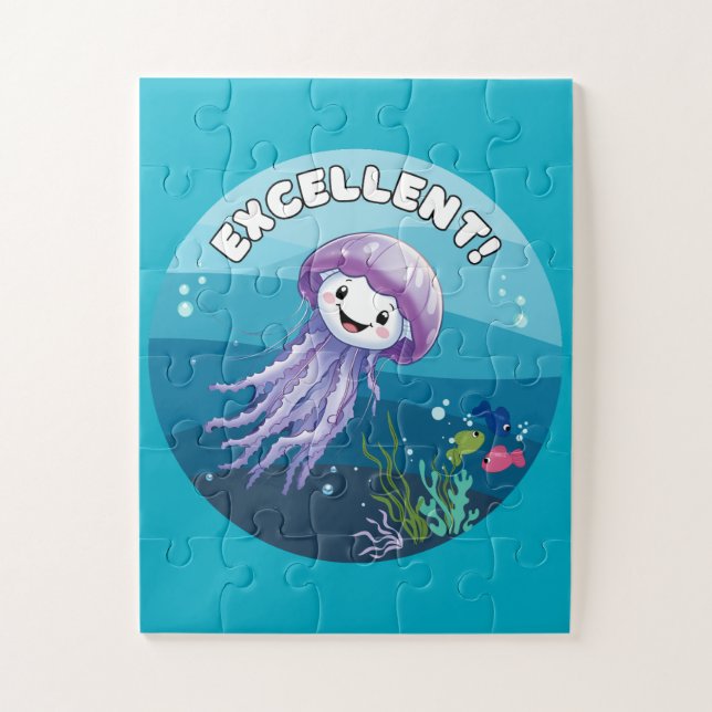 Puzzle Excellent !, Jelly Fish (Vertical)