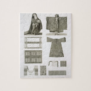 Puzzle Exemples des costumes en soie et égyptiens, de