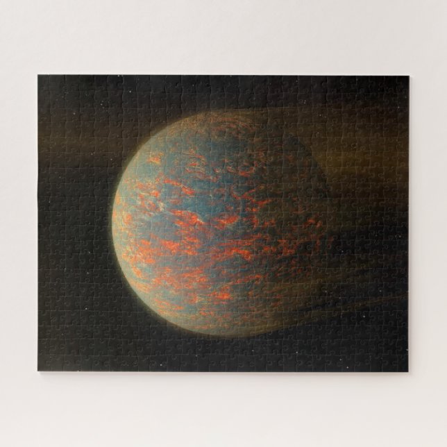 Puzzle Exoplanet 55 Cancri E Et Sa Surface Moulée (Horizontal)