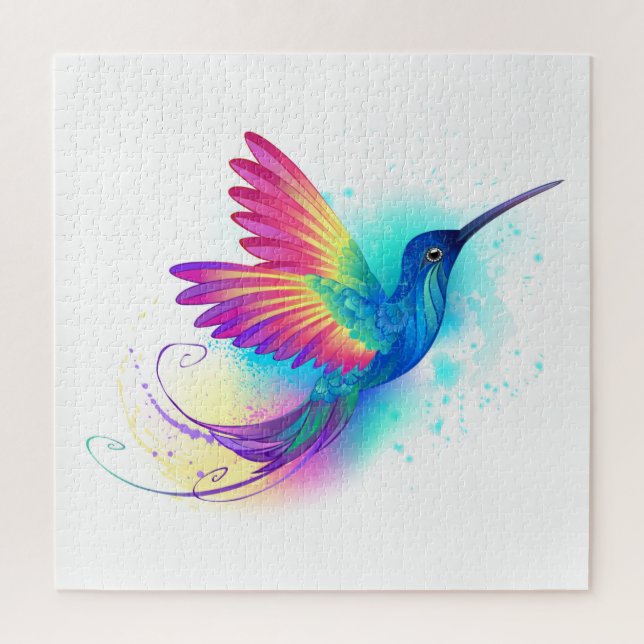 Puzzle Exotic Rainbow Hummingbird (Vertical)