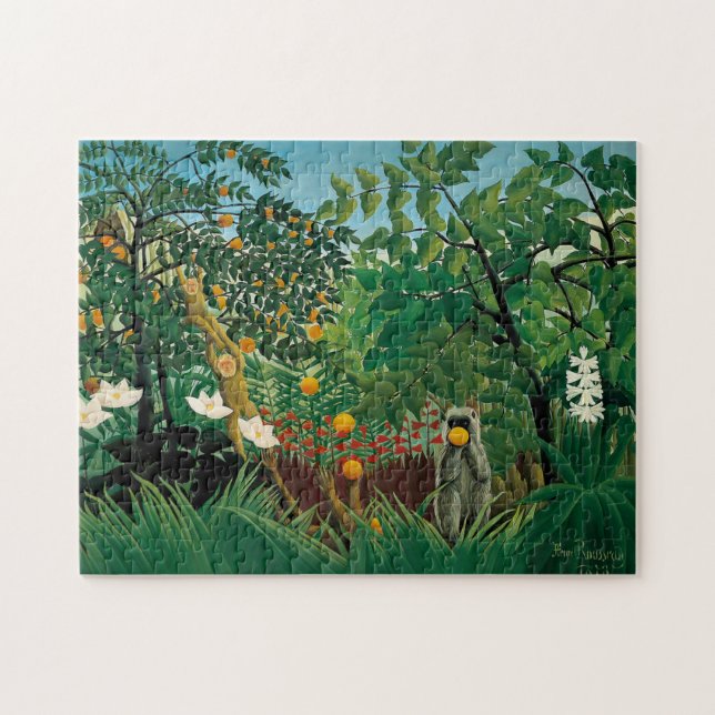 Puzzle exotique de paysage de Henri Rousseau (Horizontal)