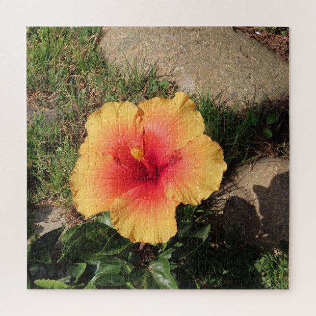 Puzzle exotique, feuille, été,masque, floral, tropical, (Vertical)