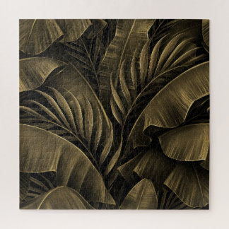 Puzzle Exotique tropicale : Grunge Golden Nature