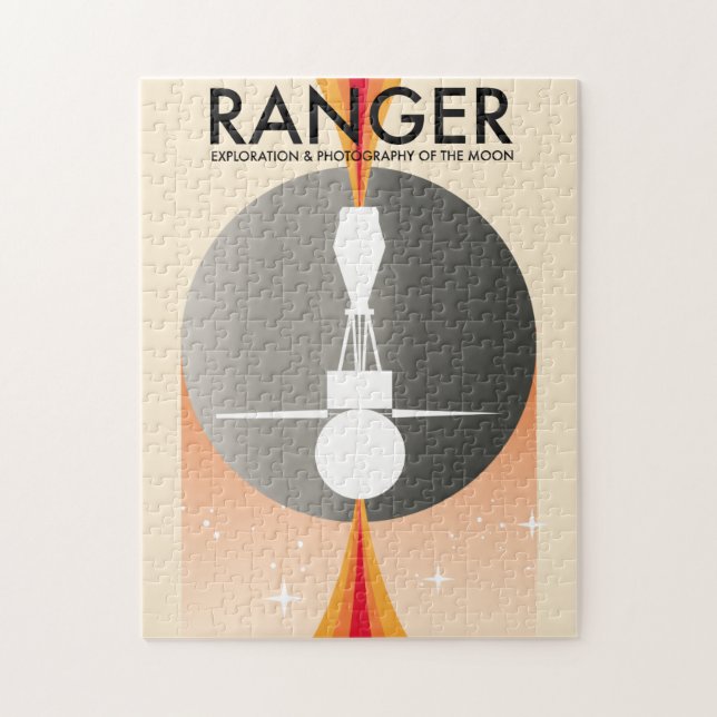Puzzle Exploration Ranger et photographie de la Lune (Vertical)