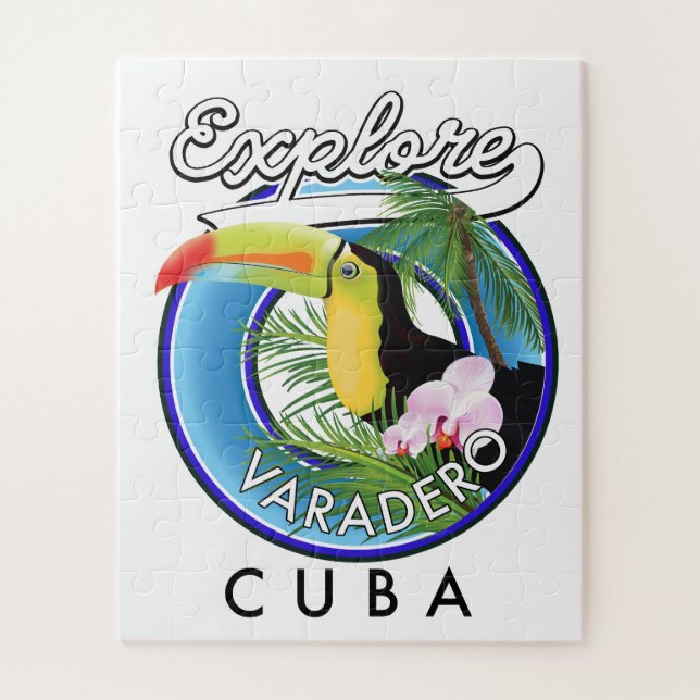 Puzzle Explorer le logo de voyage Varadero Cuba (Vertical)
