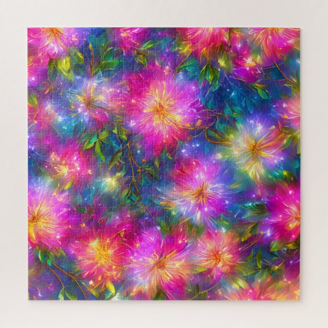 Puzzle Explosion florale Abstraite (Vertical)