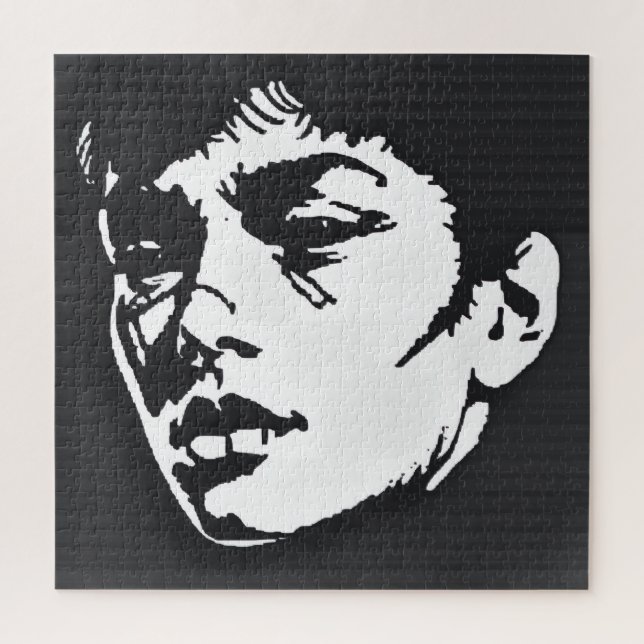 Puzzle Expression monochrome : Portrait gras (Vertical)