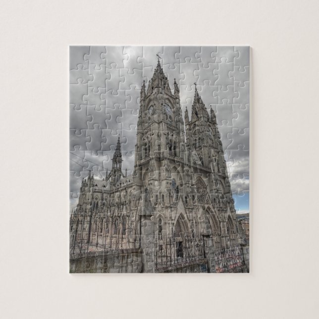 Puzzle Extérieur de la Basilique à Quito, Équateur (Vertical)