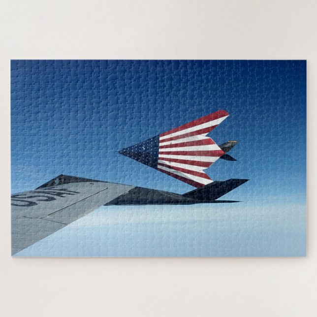 Puzzle F-117 Nighthawks au-dessus de la liberté (Horizontal)