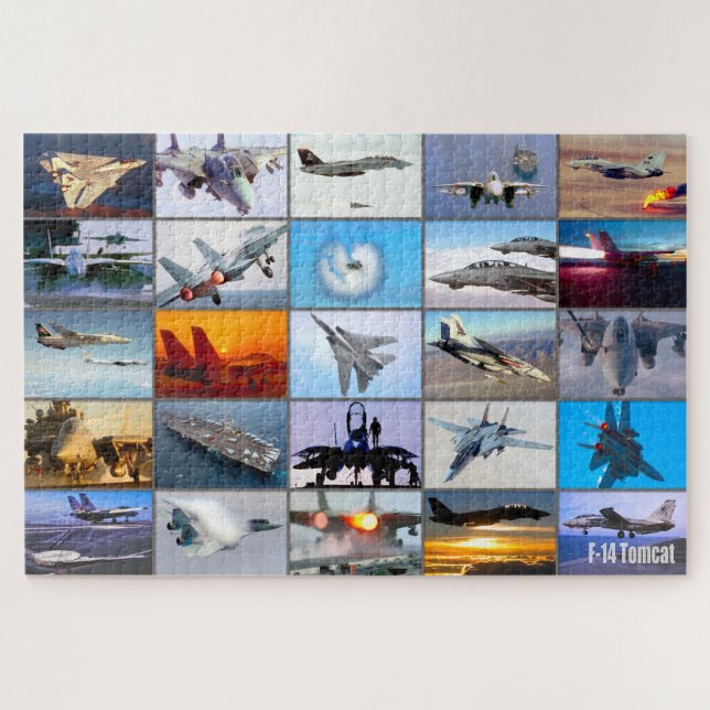 Puzzle F-14 TOMCAT "MONTAGE" (20x30 pouces) (Horizontal)