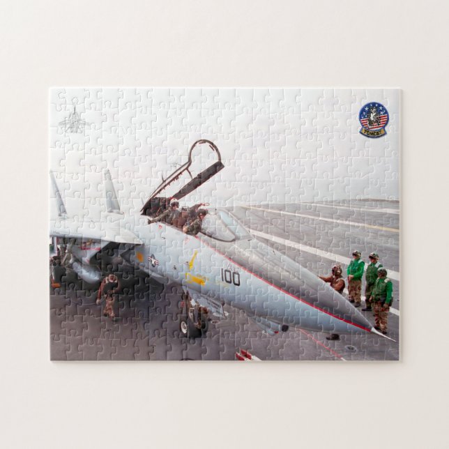 Puzzle F-14 TOMCAT "PREFLIGHT" (11x14 pouces) (Horizontal)