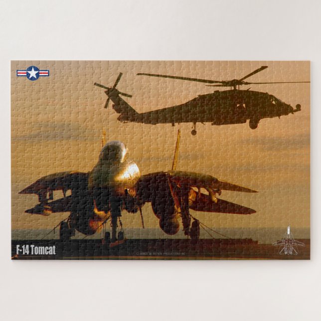 Puzzle F-14 TOMCAT "SUNSET OPS" (20x30 pouces) (Horizontal)