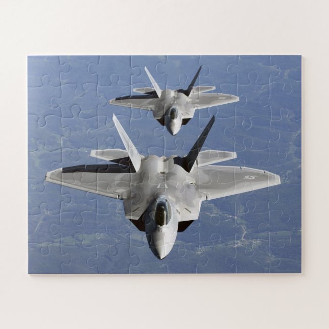 Puzzle F-22 Raptor 5e génération de chasseur furtif Jet (Horizontal)