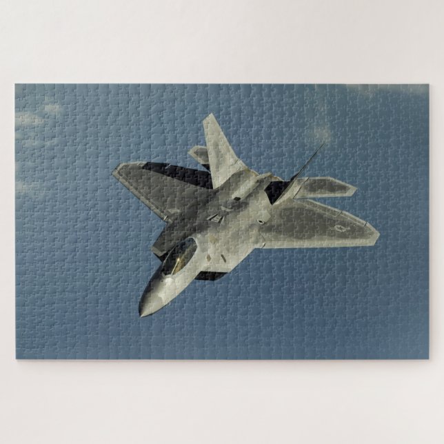 Puzzle F-22 Raptor Fighter Jet (Horizontal)