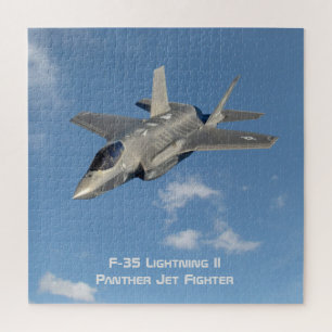Puzzle F-35 Lightning II Panther Jet Fighter dans le ciel