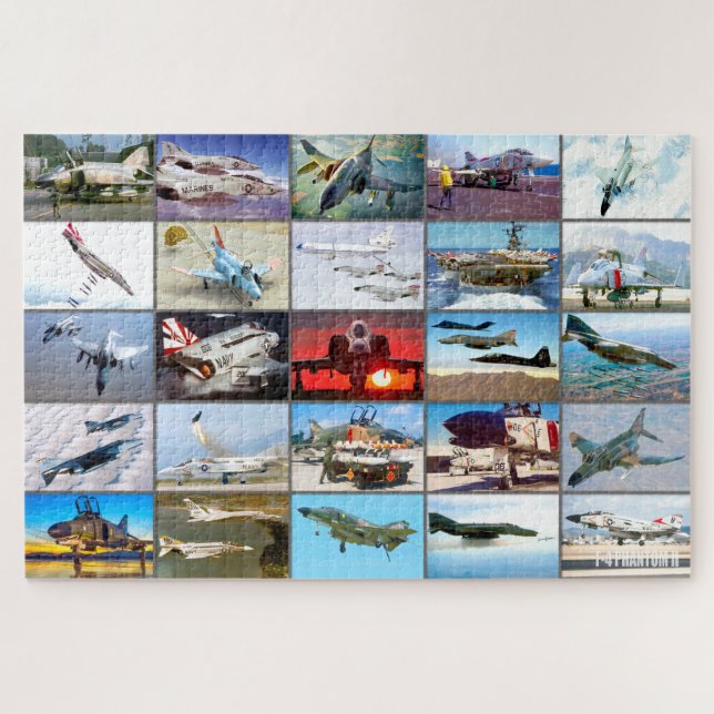 PUZZLE F-4 PHANTOM II "MONTAGE" (Horizontal)