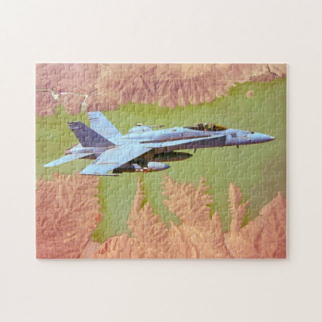 Puzzle F/A-18C HORNET (11 x 14 POUCES) (Horizontal)