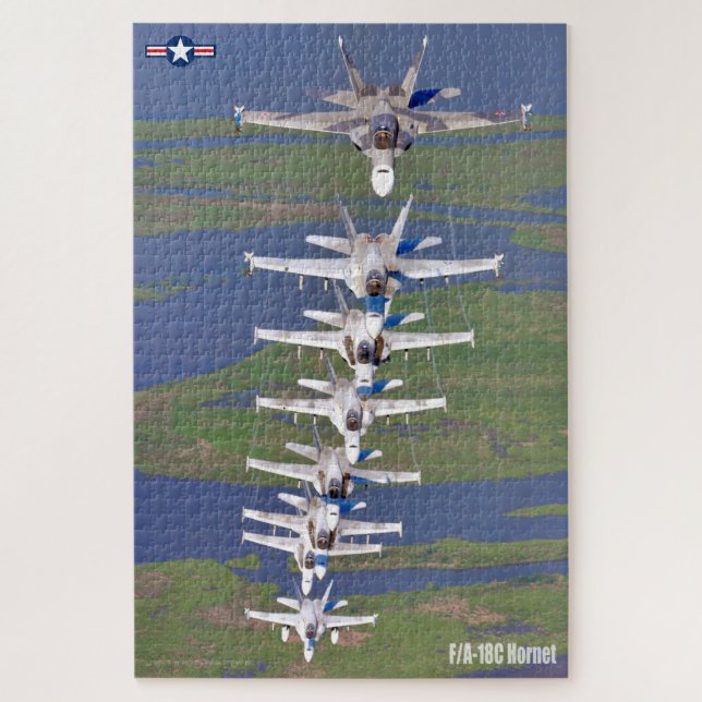 Puzzle F/A-18C HORNET (20 x 30 POUCES) (Vertical)