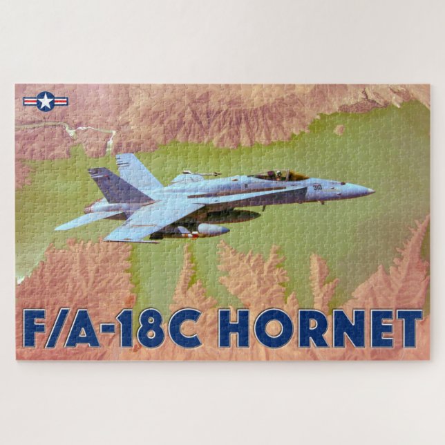 Puzzle F/A-18C HORNET (20 x 30 POUCES) (Horizontal)