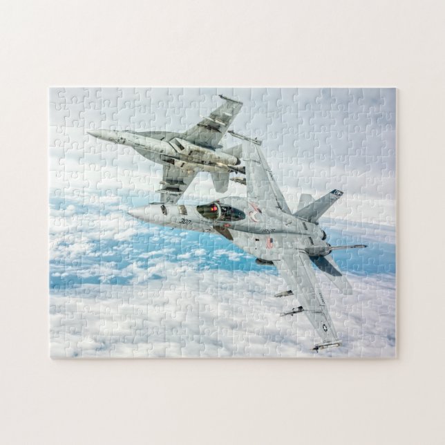 Puzzle F/A-18E SUPER HORNET (11x14 POUCES) (Horizontal)
