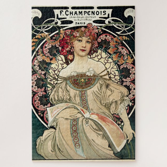 Puzzle F. Champenois par Alphonse Mucha (Vertical)