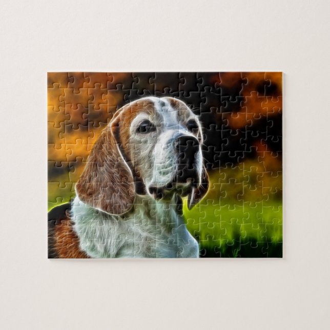 Puzzle Face beagle (Horizontal)