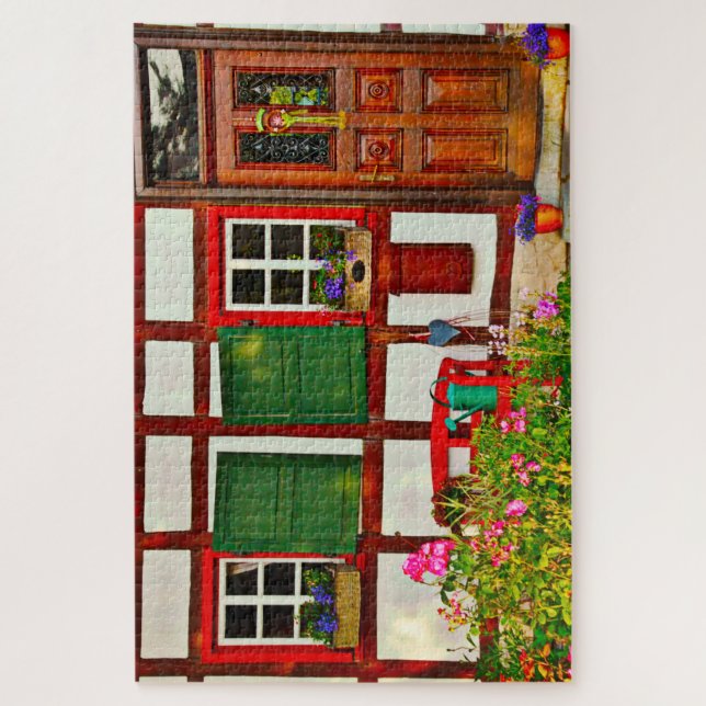 Puzzle Fachwerkhaus House Allemagne. (Vertical)