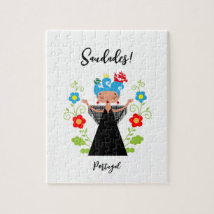 Puzzle Fado chanteuse avec caravelle portugaise