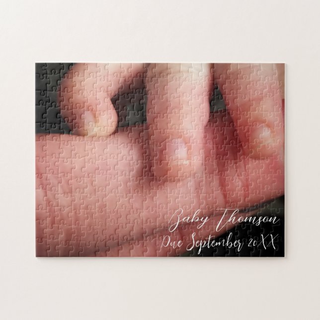 Puzzle Faire-part de grossesse personnalisée (Horizontal)