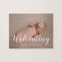 Faire-part photo de naissance de bébé moderne