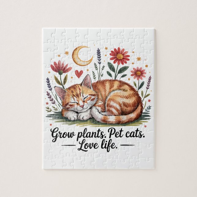 Puzzle Faire pousser des plantes que les chats adorent La (Vertical)