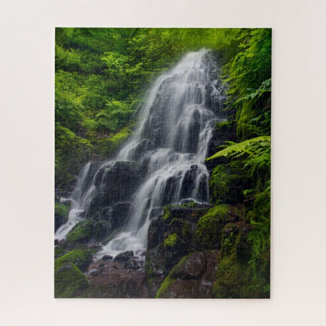 Puzzle Fairy Falls | Gorge de la rivière Colombia Oregon. (Vertical)