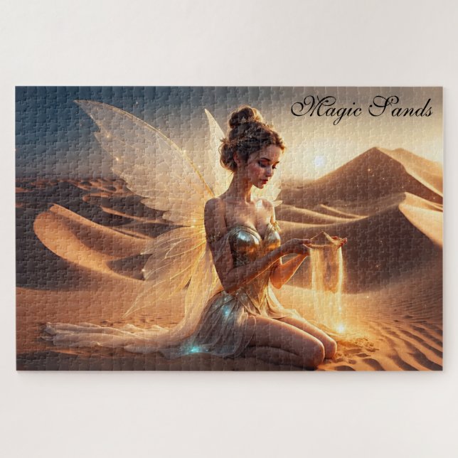 Puzzle Fairy rêve désert élégant soleil imaginaire (Horizontal)