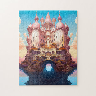 Puzzle Fairy Tale Castle Rose White Gold Imaginaire Art
