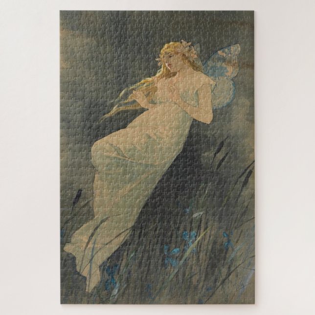 Puzzle Fairy With Iris Bleeding par Alphonse Mucha (Vertical)