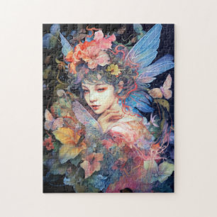 Puzzle Fairy Woman in Flowers Imaginaire Art
