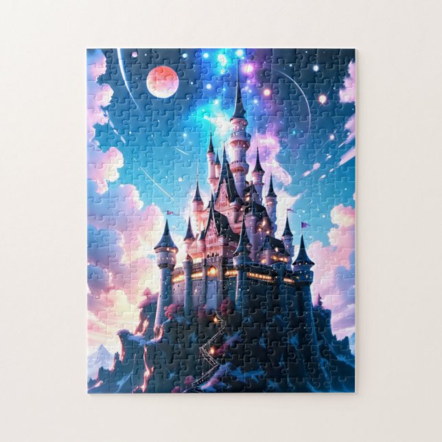 Puzzle Fairytale Magical Castle Imaginaire Art (Vertical)
