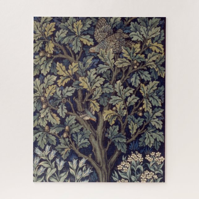 Puzzle Faisan d'arbre boisé William Morris (Vertical)