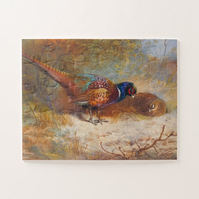 Puzzle faisans par Archibald Thorburn (Horizontal)