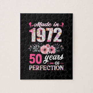 Puzzle Fait En 1972 50 Ans De Perfection 50E Cadeau Anniv