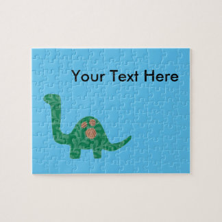 Puzzle fait sur commande de message de dinosaure