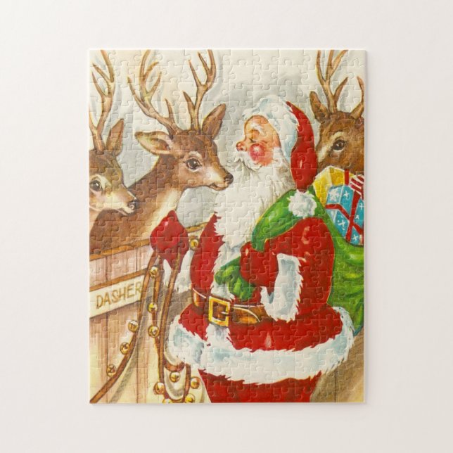 Puzzle fait sur commande de Noël (Vertical)