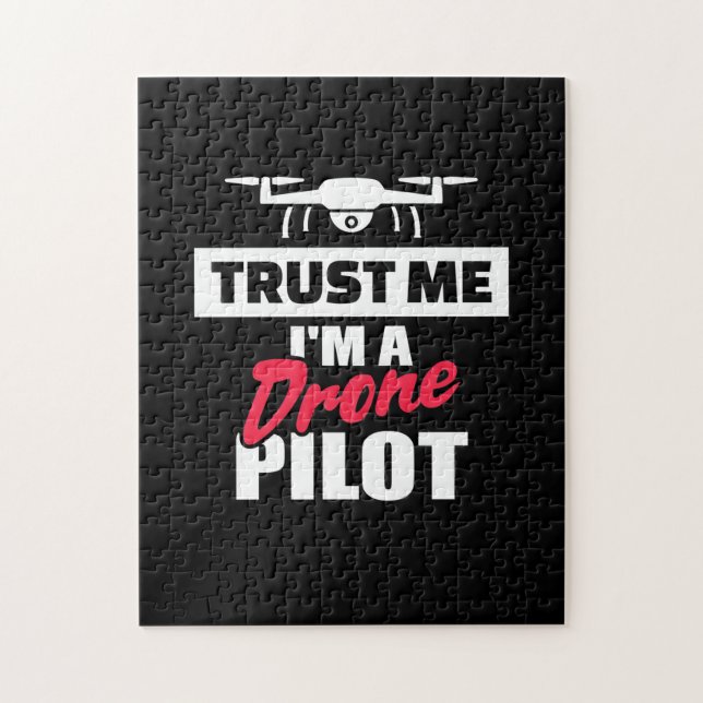 Puzzle Faites-moi confiance Je Suis Pilote De Drone (Vertical)
