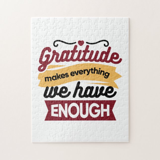 Puzzle Faith and Gratitude Artwork – Uplifting Christian  (Vertical)